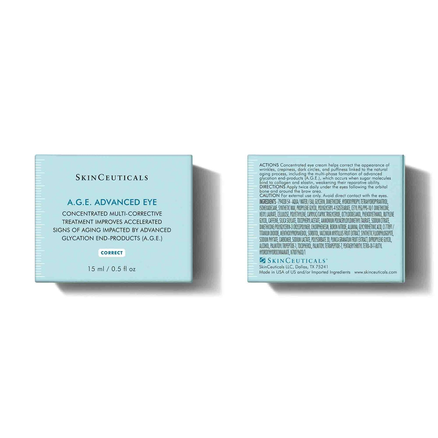 SkinCeuticals A.G.E. Advanced Eye packaging on a white background