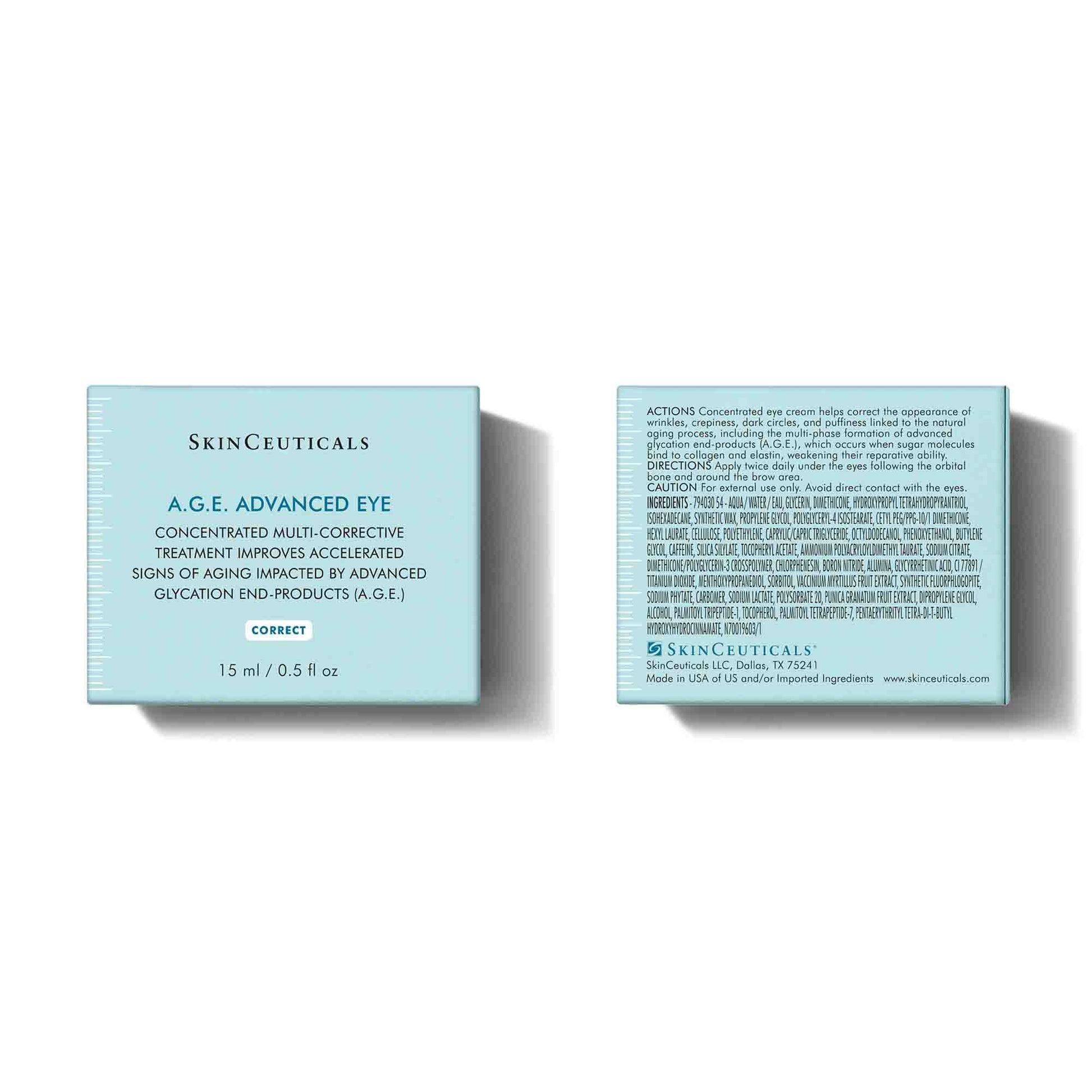 SkinCeuticals A.G.E. Advanced Eye packaging on a white background